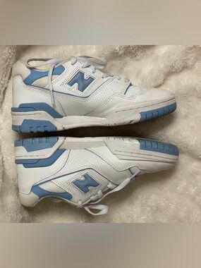 New Balance 550 Women Size 7‎ Blue Haze White Athletic Retro Sneaker BBW550BC